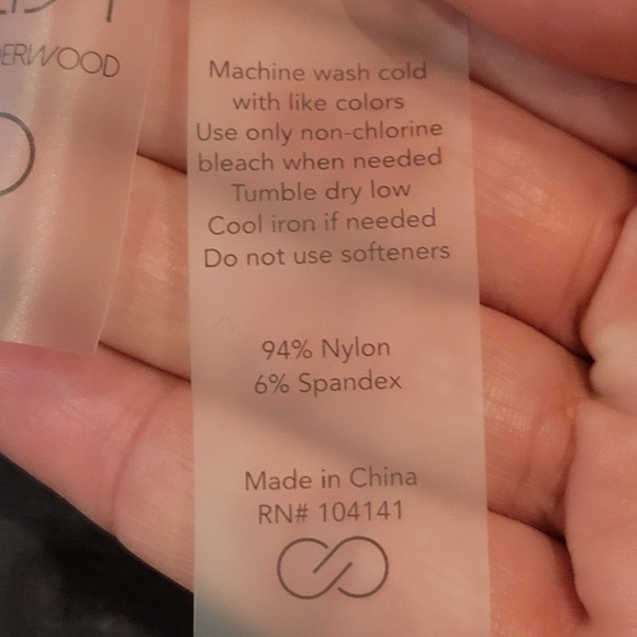 Calia Women's grey legging w/ floral eyelet design size XS - Picture 7 of 9